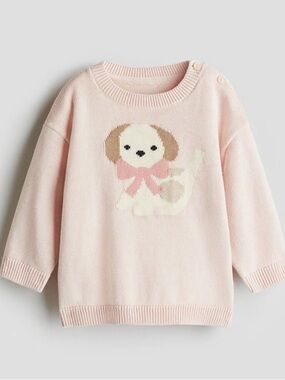 H&M Knit Puppy Sweater